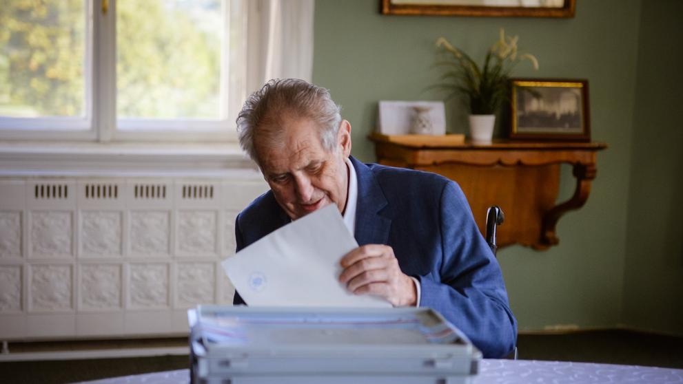 Miloš Zeman volí do sněmovny - 2