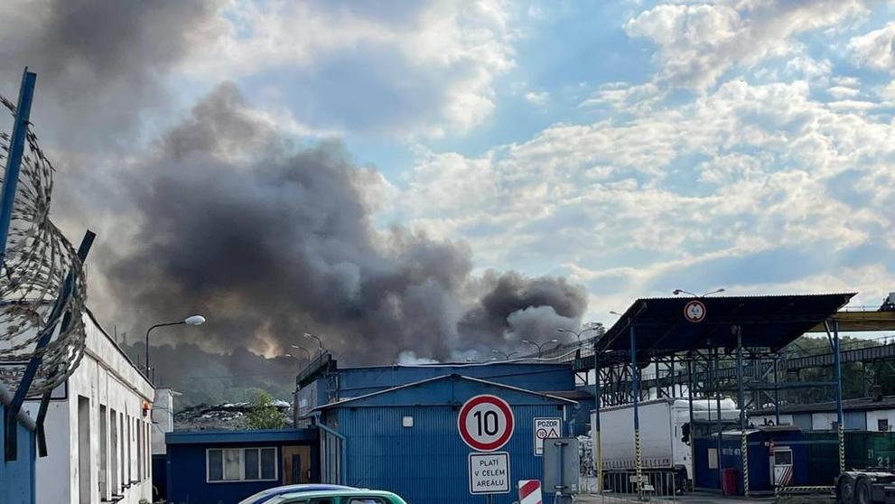 Požár v Kralupech nad Vltavou