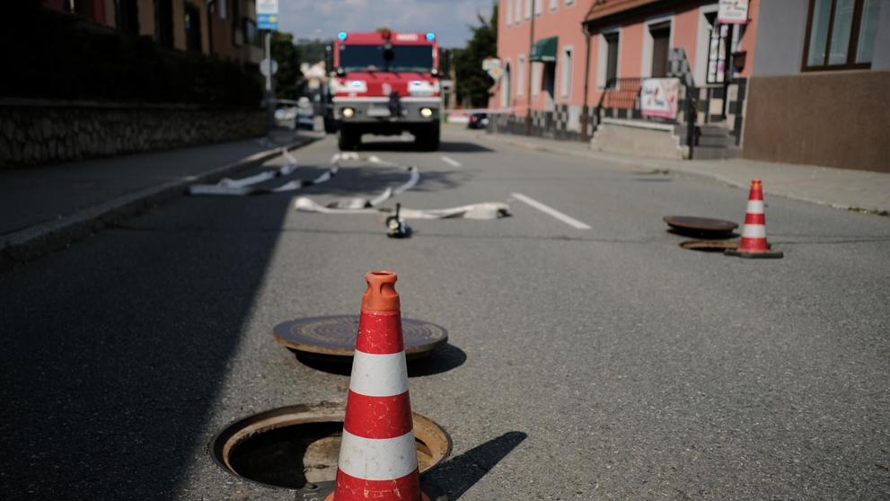 Hasiči řešili únik plynu v Belcrediho ulici v Brně - 1