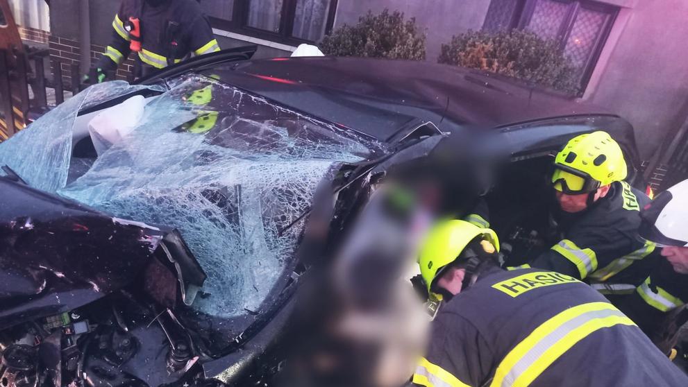 Nehoda v obci Holohlavy HZS Královéhradeckého kraje