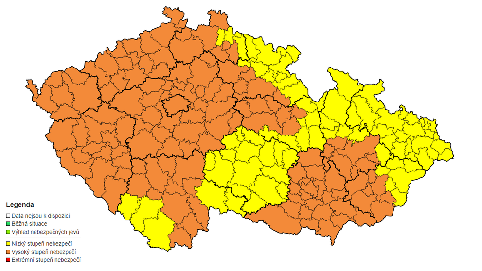Výstraha ČHMÚ