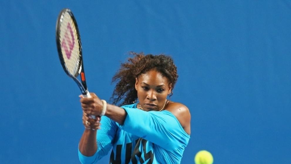 Serena Williamsová trénuje před Australian Open - 9