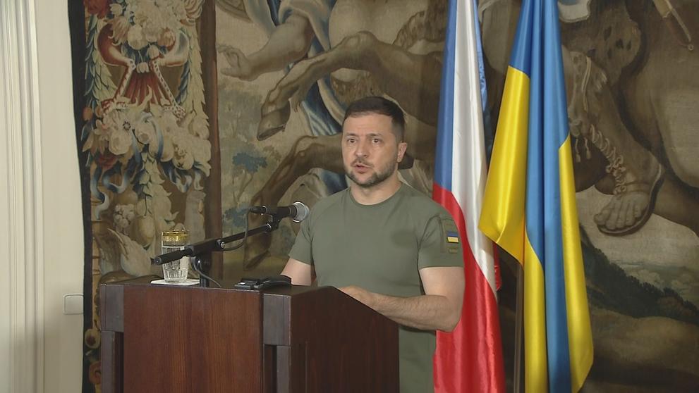 Volodymyr Zelenskyj v České republice