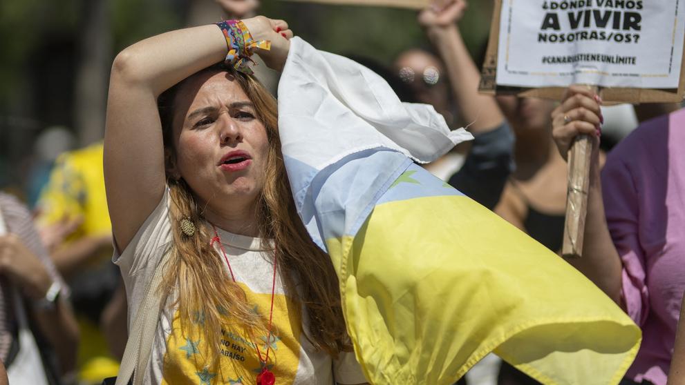 Protesty v Barceloně proti turismu, 18. 5. 2025 (1)