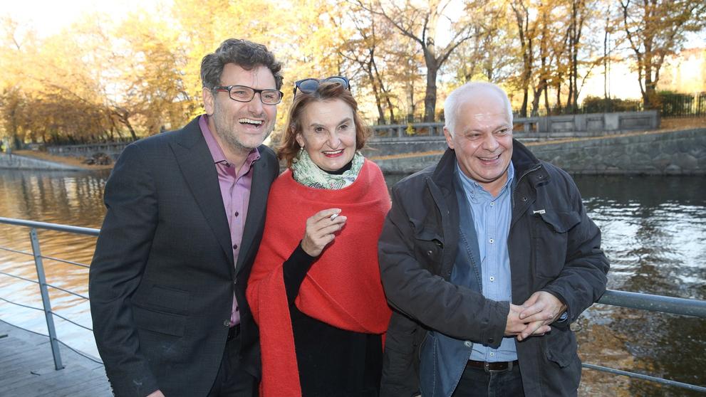 Patrik Hartl, Eva Holubová a Bob Klepl, 1. 11. 2016