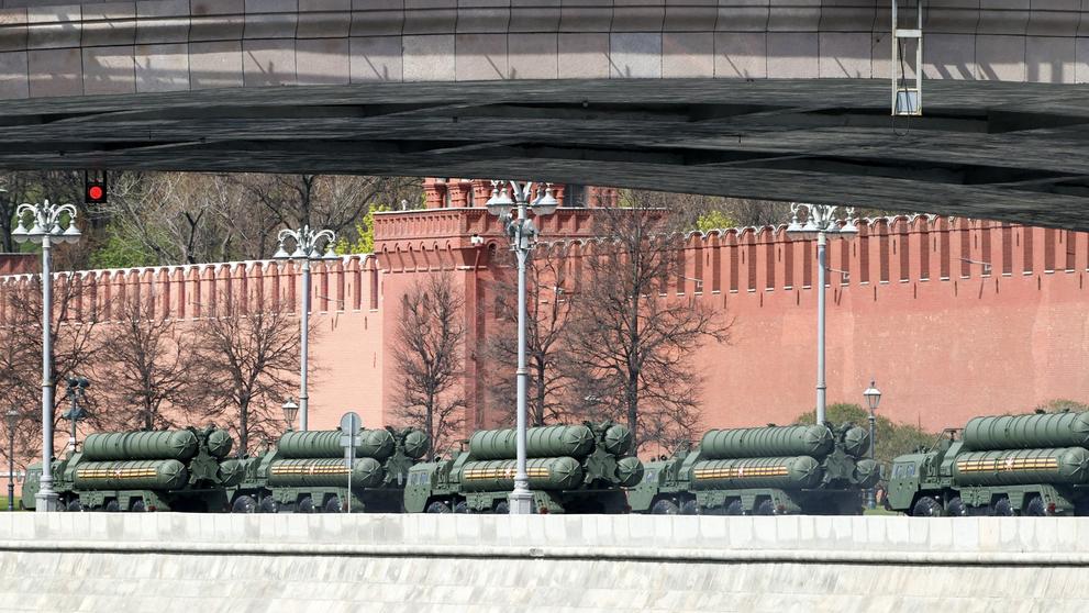 Generálka přehlídky na Den vítězství v Moskvě (7. 5. 2022)