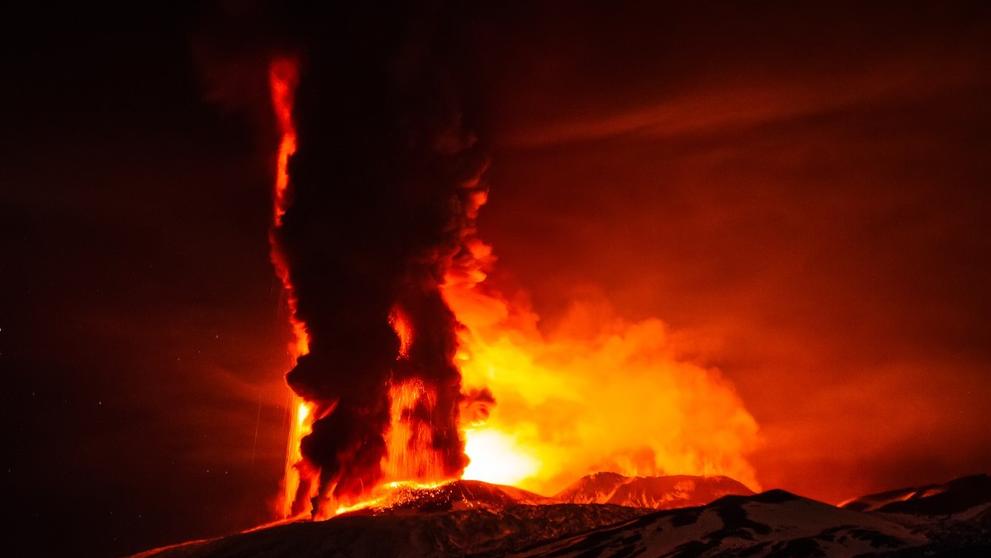 Výbuch sopky Etna - 3