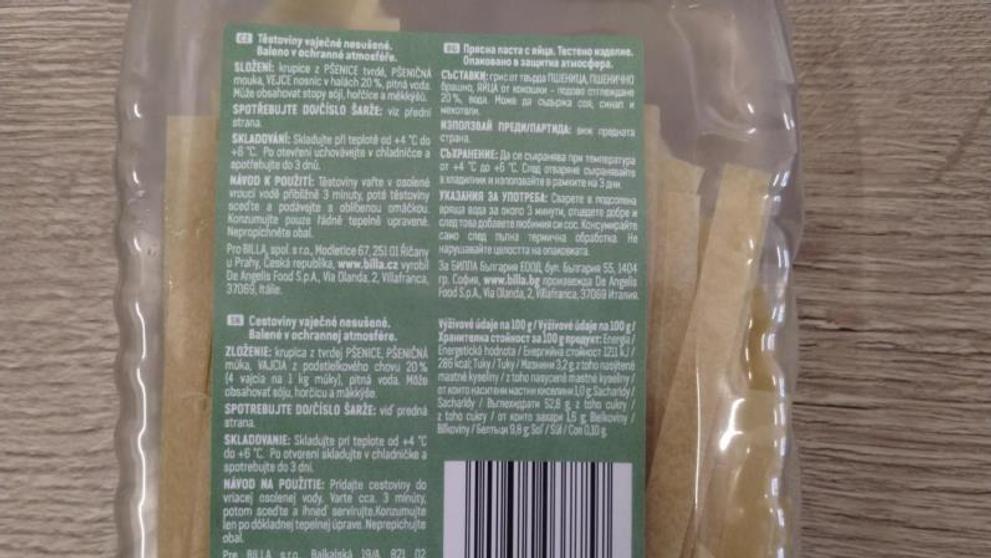 BILLA READY TAGLIATELLE