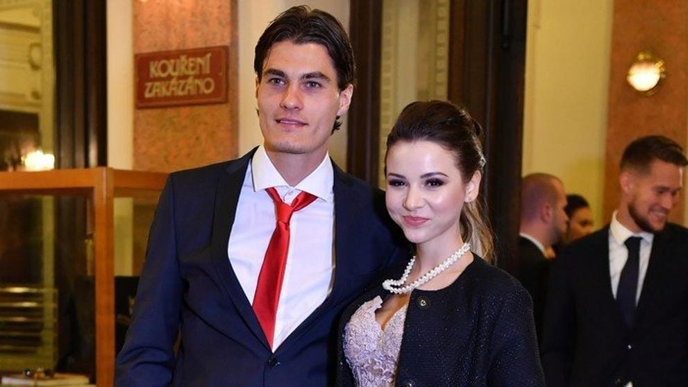 Patrik Schick s přítelkyní Hanou