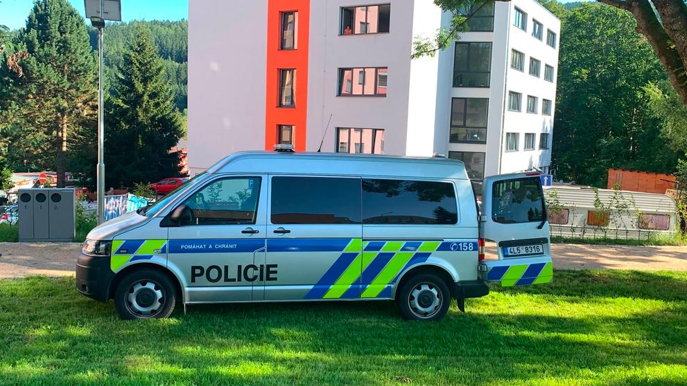 Policejní zásah v Tanvaldu
