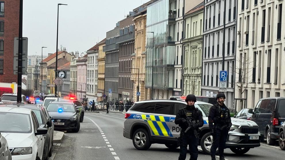 Policejní zásah na Žižkově