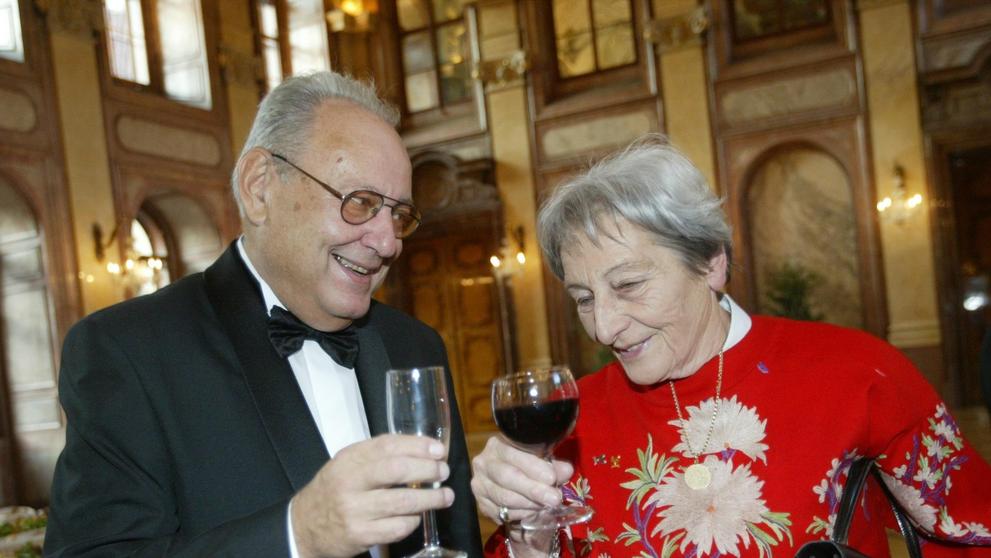 Pavel Klener a Dana Zátopková, 28. 10. 2003 Státní vyznamenání