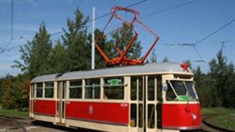 Tramvaj ČKD T1 č. 121 z roku 1956