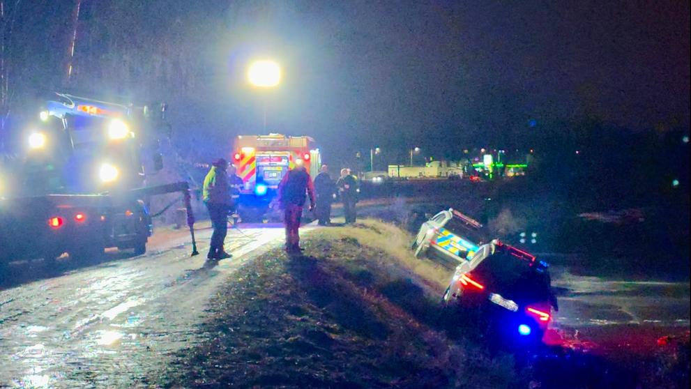 Zásah policie u Vltavy
