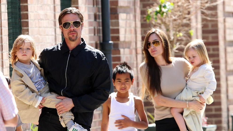 Angelina Jolie a Brad Pitt s dětmi, 20. 3. 2011