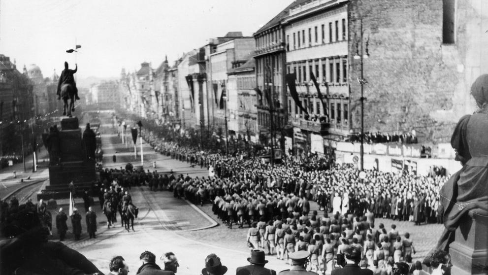 Státní pohřeb Jana Masaryka v Praze, 13. 3. 1948 (1)