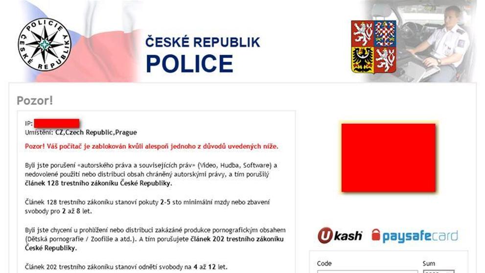 Vir: Zablokování PC policií - 3