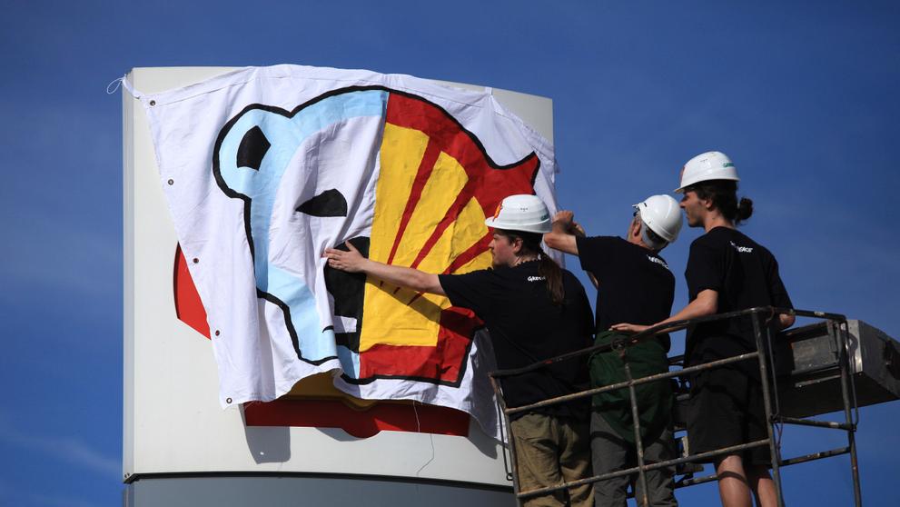 Protest Greenpeace proti těžbě ropy v Arktidě - 1