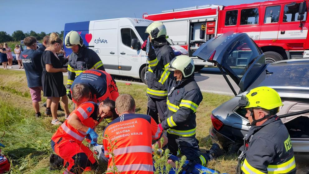 Dopravní nehoda se zraněním na Jindřichohradecku