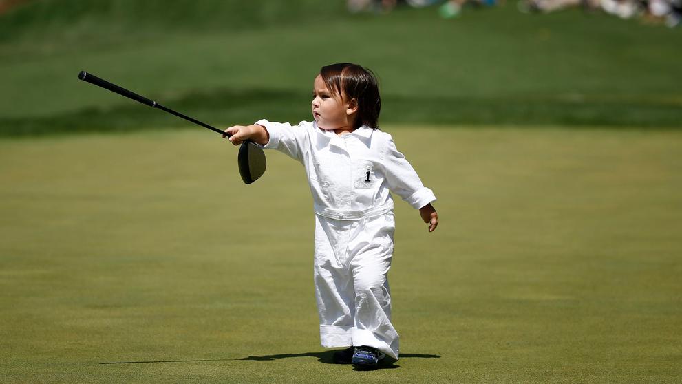 Golfisté vzali na green v Augustě naličké potomky - 9