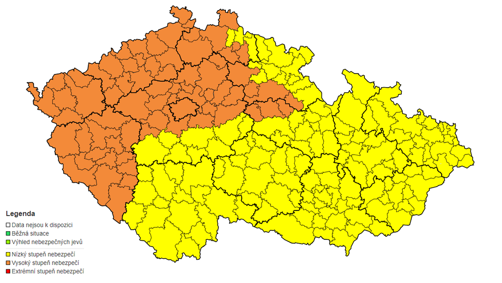 Výstraha ČHMÚ