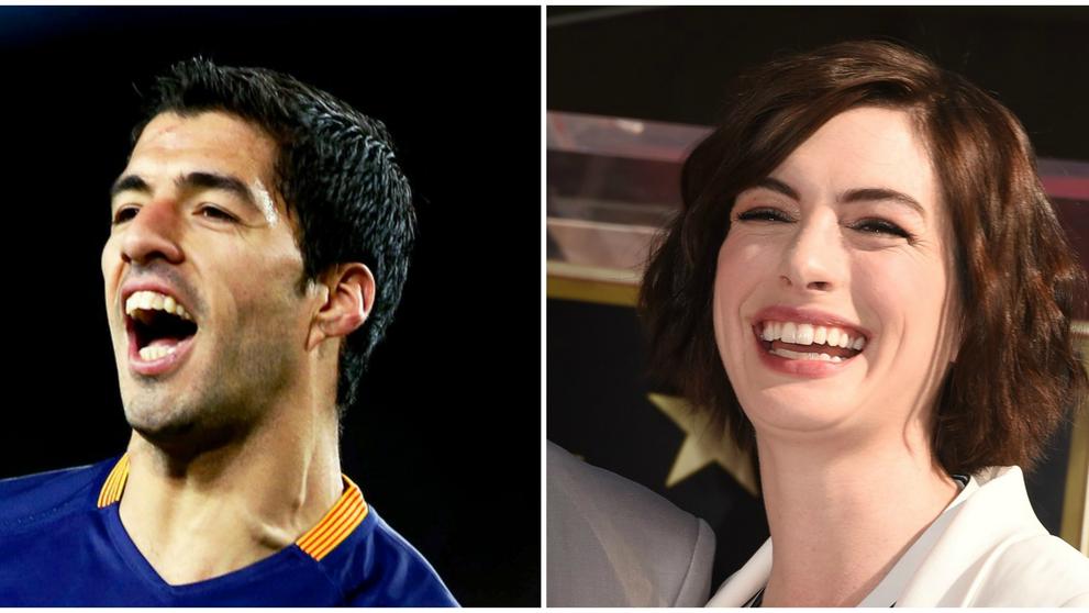 Luis Suárez a Anne Hathaway
