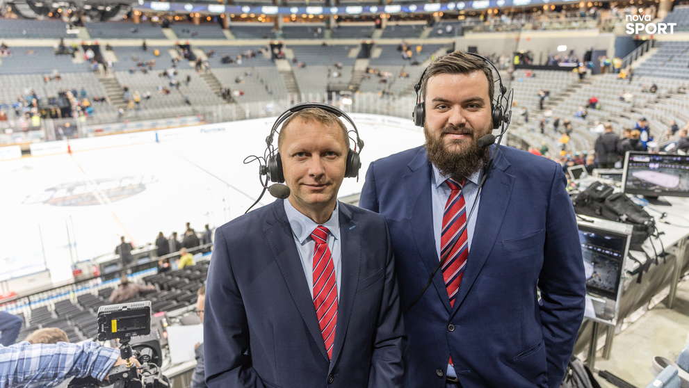 Pátečním zápasem mezi Nashvillem a San Jose vás provázeli komentátoři Roman Jedlička a Michal Jinoch