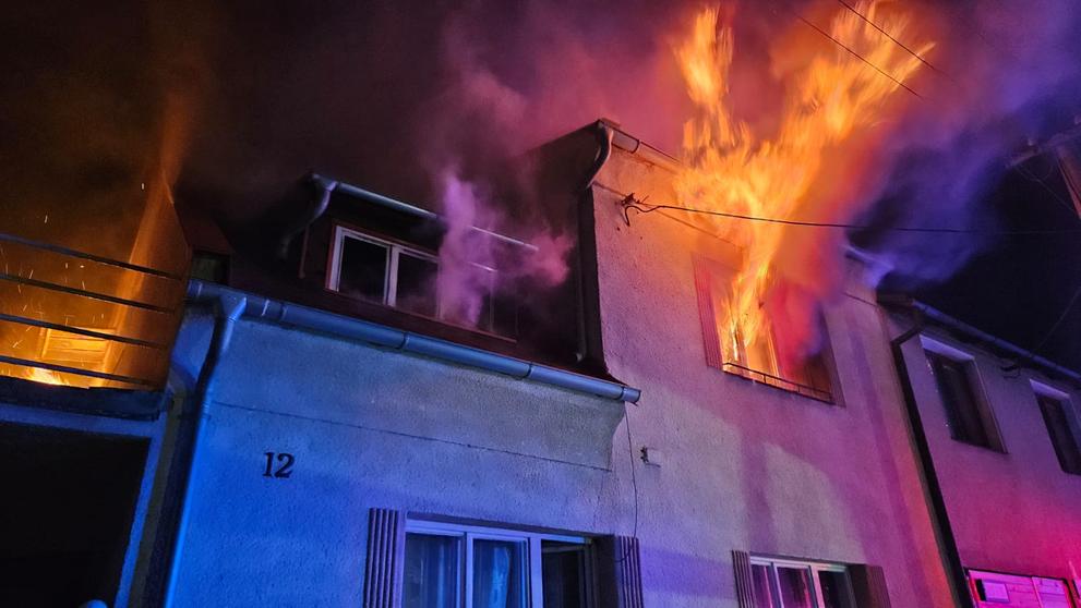 Požár rodinného domu na Olomoucku (3)
