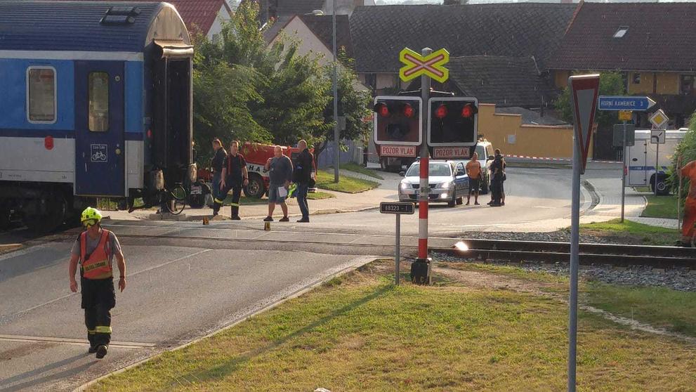 Srážka vlaku s autem na Domažlicku - 2