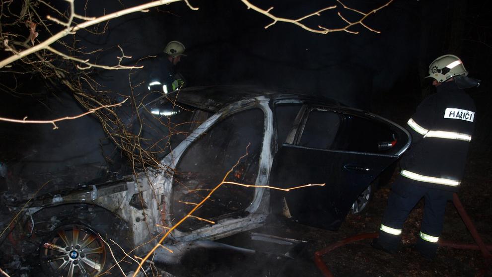 Požár vozidla BMW - 3