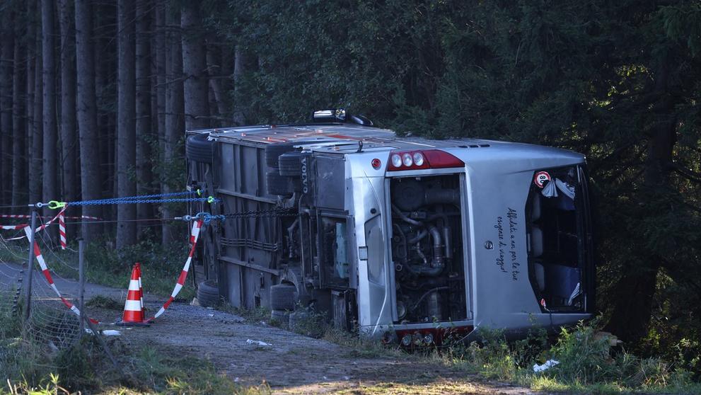 Nehoda autobusu v Německu