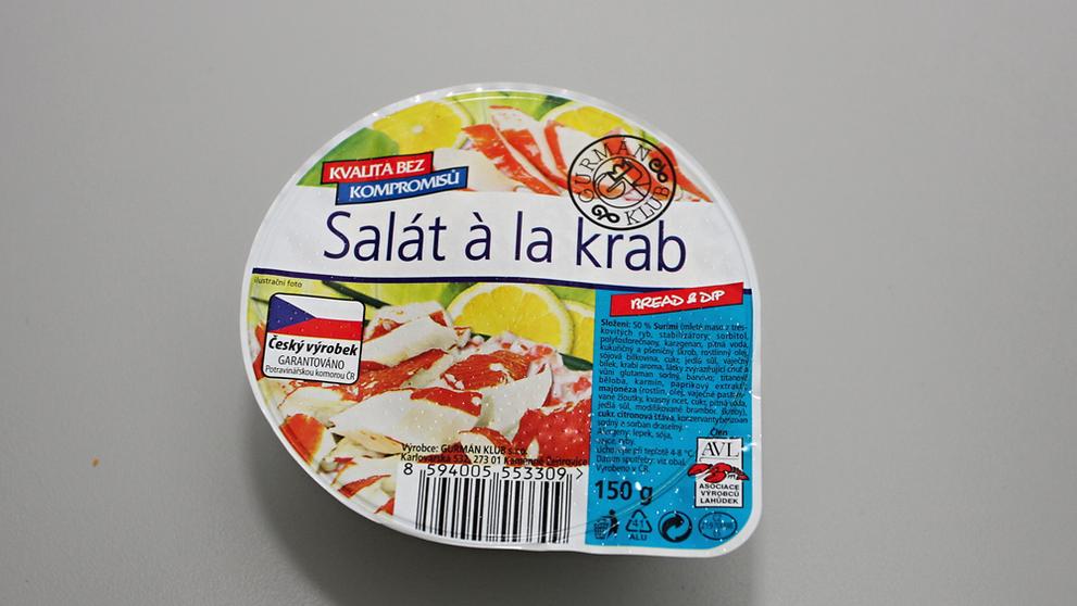 Test krabích pomazánek - 1