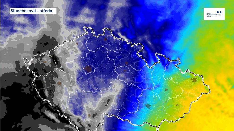 Mapa slunečního svitu