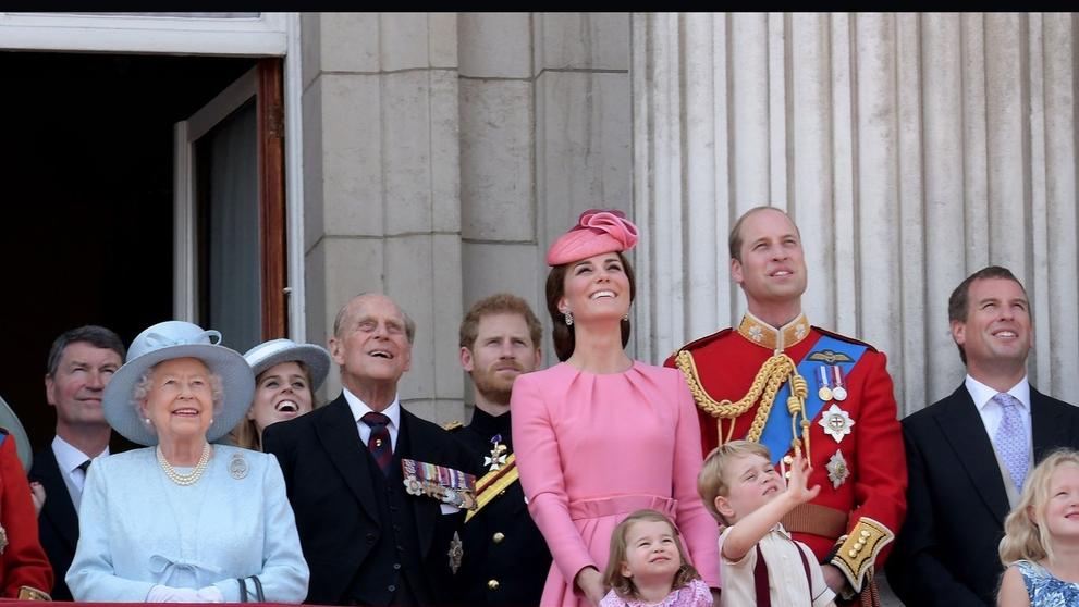 George a Charlotte na oslavě narozenin královny - 1