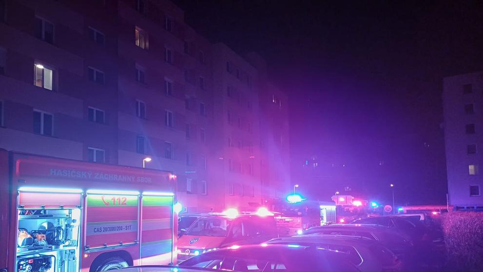 Zásah u požáru bytu v Českých Budějovicích