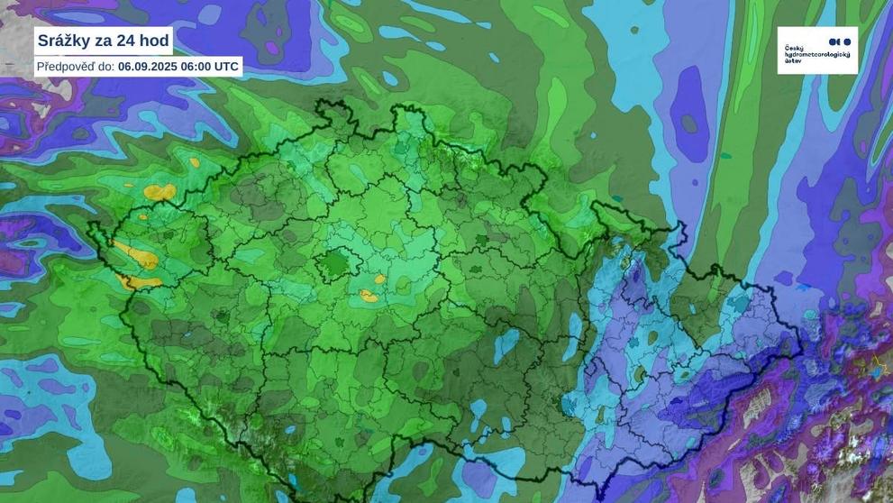 Srážky za 24 hodin