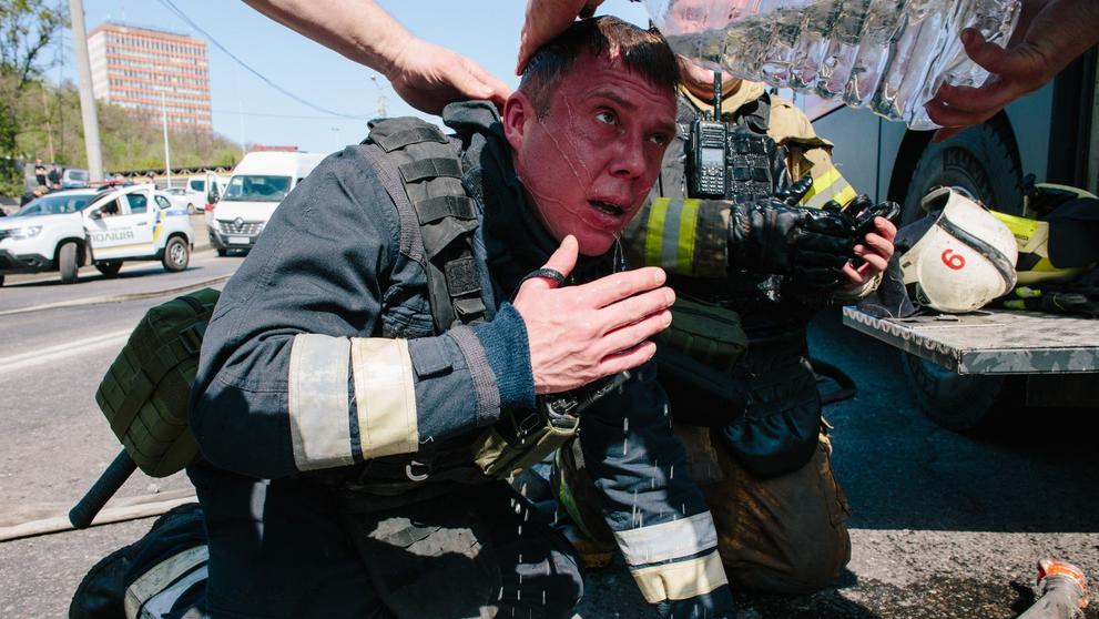 Ruský útok drony na Ukrajinu, 22. 4. 2025 Charkov (2)