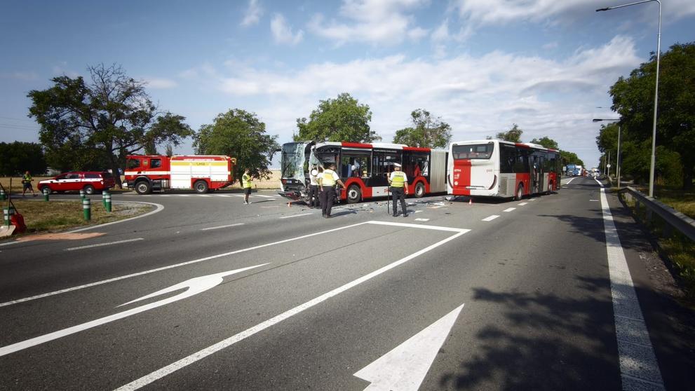 Nehoda autobusů