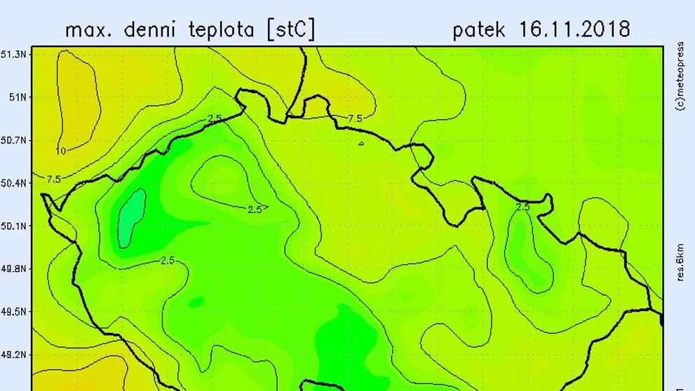 Teplotní mapy - 3