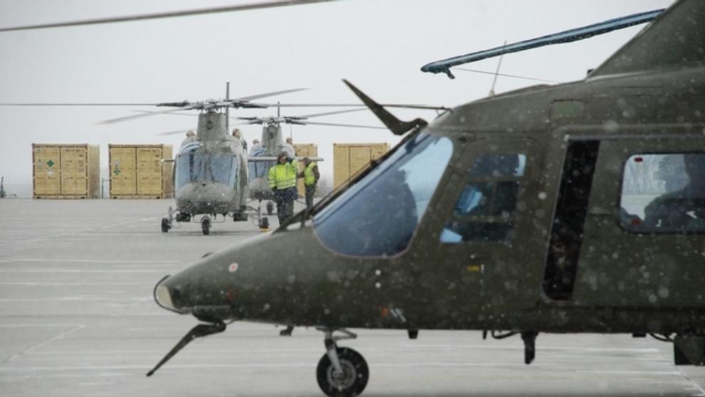 Belgické vrtulníky A-109 v Náměšti - 4