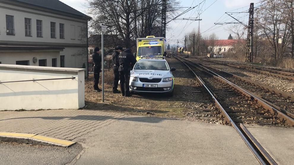 Vykolejení vlaku v Radotíně - 1