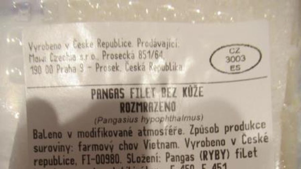 Závadné rybí filety