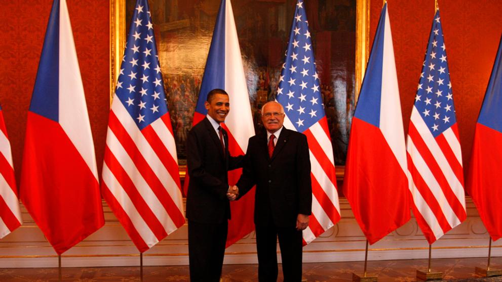 Obama jedná s Klausem-4