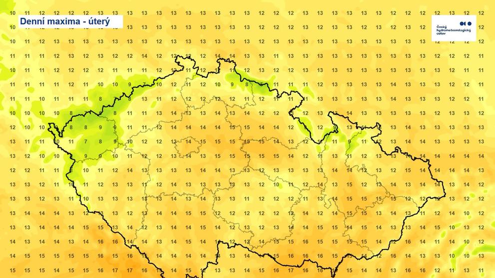 Předpověď počasí na 20.10. 2026