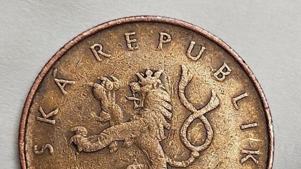 Desetikoruna malé Kč z roku 1993