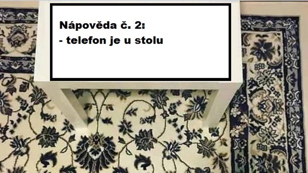 Najdi telefon - nápovědy - 2