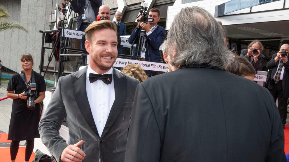 Bolek a Vladimír Polívka na filmové festivalu v Karlových Varech, 9. 7. 2022