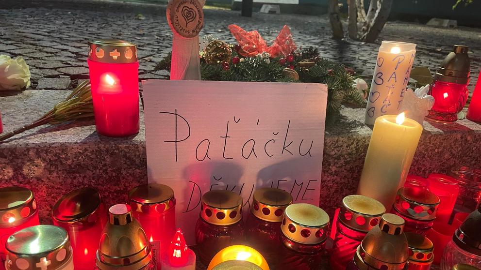 Pietní místo pro Patrika Hezuckého před Evropou 2