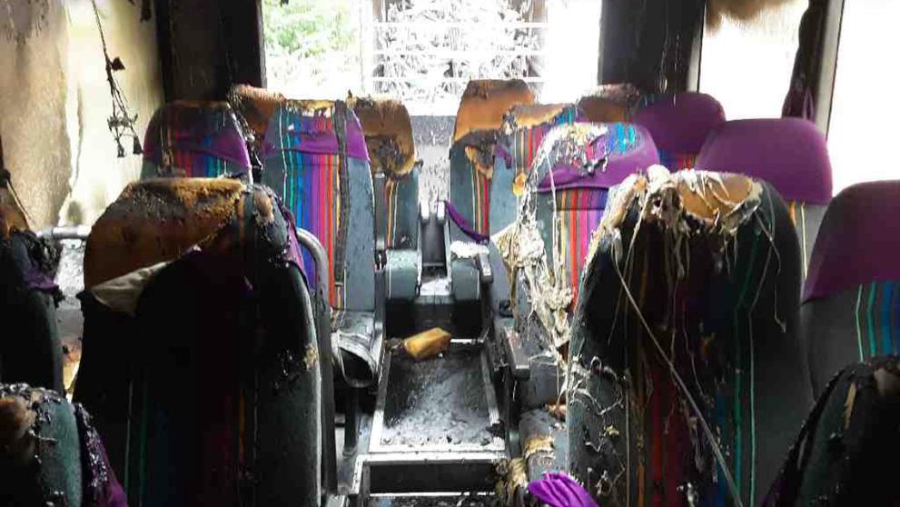 Požár - autobus 2