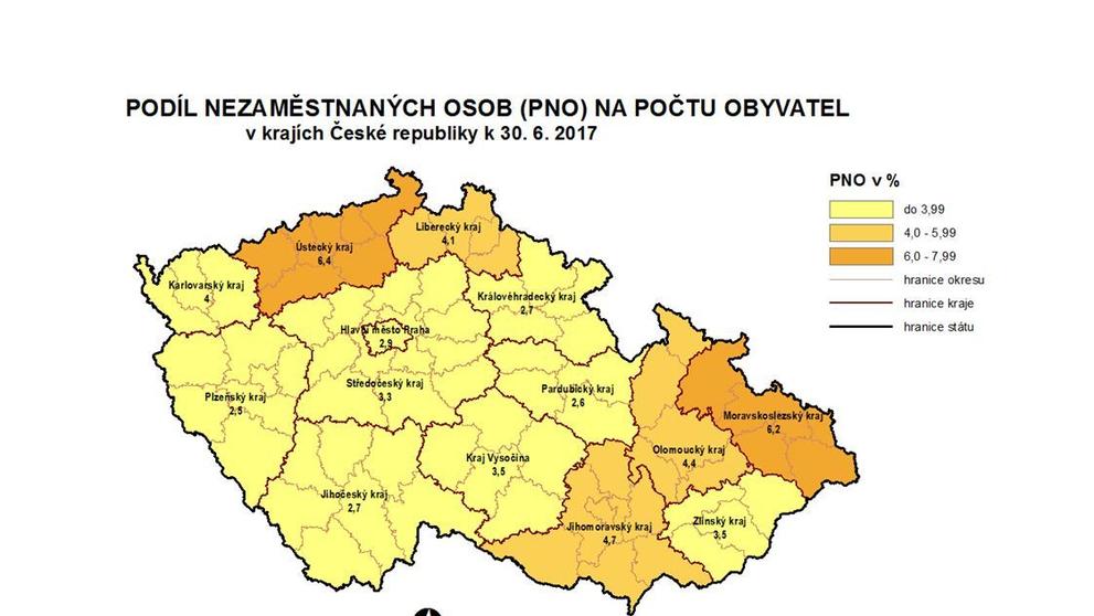Nezaměstnanost v Česku v červenci - 1
